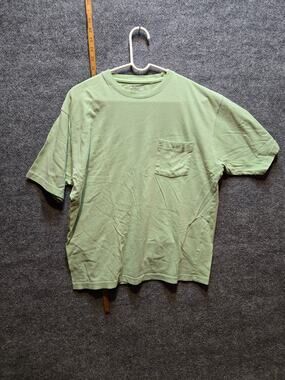 West Marine Men's Short Sleeve Pocket T-Shirt Mint Green Size M Cotton